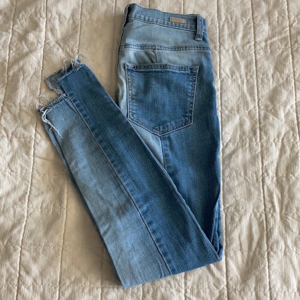 Roolee two-tone high rise jeans